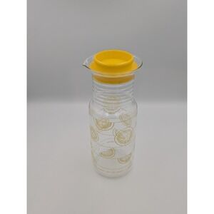 Vintage Pyrex Lemon Borosilicate Pitcher 1.5 Qt 7014 Yellow Juice Carafe 70s/80s